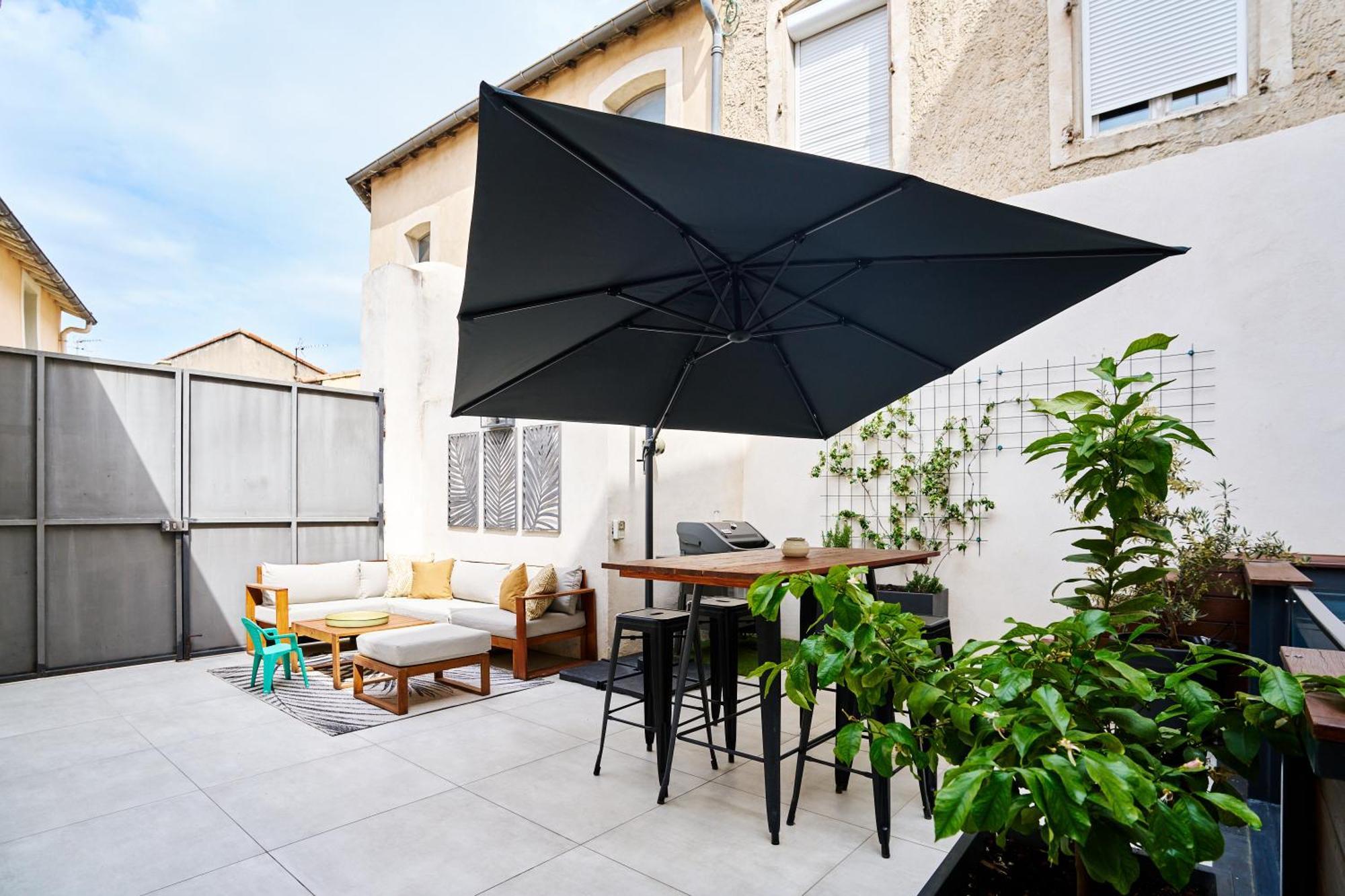 Morieres-les-Avignon Maison De Ville Moderne Climatisee Avec Piscine מראה חיצוני תמונה